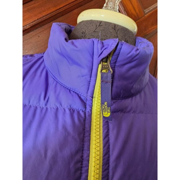 The North Face 550 Fill Down Puffer Jacket Purple Girls 14 - Picture 2 of 9